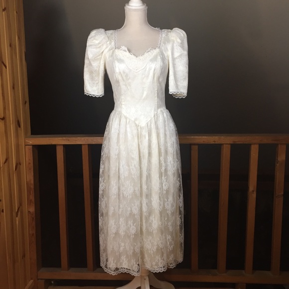 Gunne Sax | Dresses | Gunne Sax Jessica Mcclintock Lace Wedding Dress ...